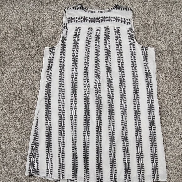 New Directions Curvy White & Black Sleeveless Dress 1X Lined - Picture 6 of 12